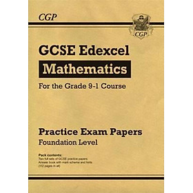 Sách - GCSE Maths Edexcel Practice Papers: Foundation - for the Grade 9-1 Course by CGP Books (UK edition, paperback)