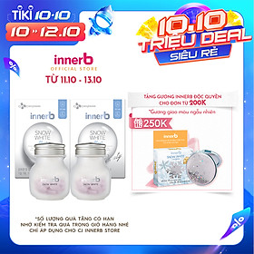 Combo 2 thực phẩm bảo vệ sức khỏe InnerB Snow White 56 viên x 2