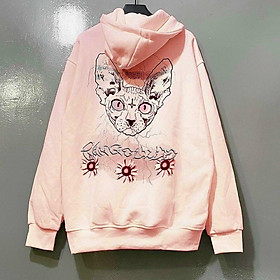 Áo hoodie nam nữ Mèo unisex Phong Cách K-Style - ST75 - babitrendy