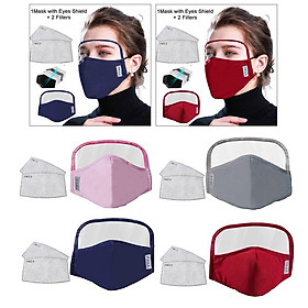 Anti Dust Adults Mouth Cover Masks With Clear Eye  4 Pieces