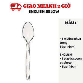 Muỗng nĩa nhựa - Plastic spoon - fork cch51