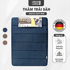 Mua Thảm lau chân Lebenlang LBL8181 thấm hút nước đế cao su chống trơn trượt phòng tắm - hàng chính hãng