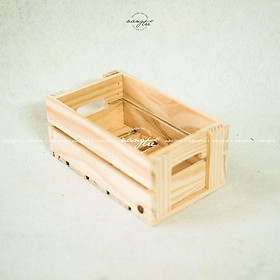 Khay gỗ hình chữ nhật - Trang trí - Trồng cây
