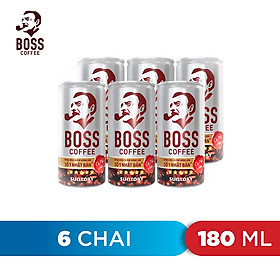 Lốc 6 Lon Cafe sữa Boss