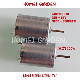 Mô tơ motor 370 12V - 24V tốc độ 3000 - 6000RPM mô men xoắn mạnh dùng trong phụ tùng ô tô thiết bị AV mô hình RC -HM0159