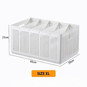 Mua Kệ Xếp Quần Áo Nhựa Cứng  Hộp Đựng Quần Áo Chia Ngăn Gấp Gọn Tiện Lợi