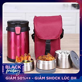 Bộ Hộp Cơm Giữ Nhiệt Easy Take Lunch Box Lock&Lock LHC8034 (2000ml)