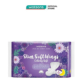 Băng Vệ Sinh Watsons Slim Soft Wing Cottony Soft 36cm Loại Mỏng Có Cánh