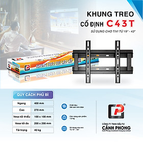 Giá Treo TiVi Áp Tường, Cố Định CP từ 19 - 43 inch C43T- Hàng Chính Hãng