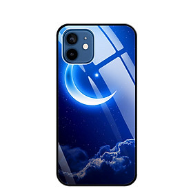 Ốp Lưng Kính Cường Lực Cho Điện Thoại IPHONE 12 PRO MAX - 0220 MOON01 - Hàng Chính Hãng