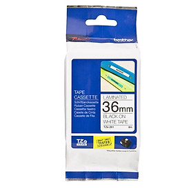 Mua Nhãn in tiêu chuẩn TZe-261  chữ đen nền trắng  36mm x 8m - Hàng Chính Hãng