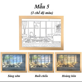 Mua Đèn Tranh Led 3D Loại 3 Chế Độ Màu Dùng trang trí bàn học  decor bàn làm việc - Tranh tranh phong cảnh tối giản