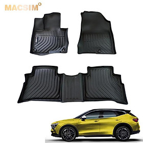 Thảm lót sàn xe ô tô Kia Sportage Nhãn hiệu Macsim chất liệu nhựa TPE cao cấp màu đen