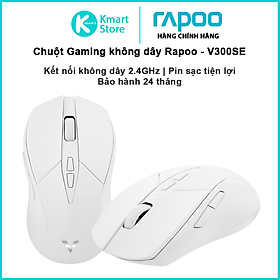 Mua Chuột không dây Gaming Rapoo V300SE | Kết nối không dây 2.4GHz | Pin sạc tiện lợi   sạc không dây - Hàng Chính Hãng