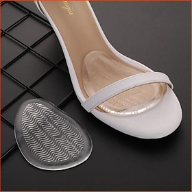 Lót giày silicon gợn sóng trong suốt dính chống trượt cao cấp 21645 