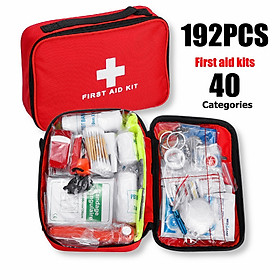 192Pcs Survival Gear First Aid Kit SOS l Bag For Home Outdoor Emergency