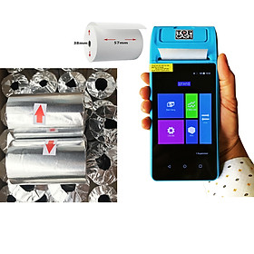 Mua 20 cuộn giấy in hóa đơn  in bill tính tiền TOPCASH K57mm dùng cho máy cà thẻ ngân hàng  máy in mini  máy bán hàng cầm tay - Hàng chính hãng