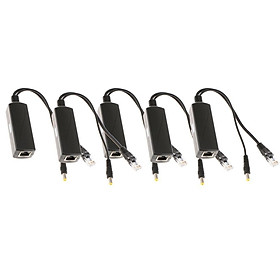 5Pcs PoE Splitter USB Power over Ethernet Use w/ PoE Switches 12Volts Output