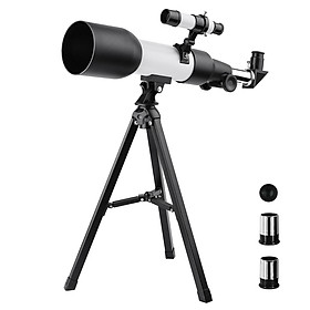 Astronomical Refracting Telescope Monocular Outdoor Travel Spotting Scope with Tripod for Kids Beginners Gift