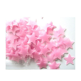 100 Pieces Wall Stickers Illuminate In The Dark Baby Kids Bedroom Decor Bright Stars of Fluorescent Color Tattoos Wall Stickers