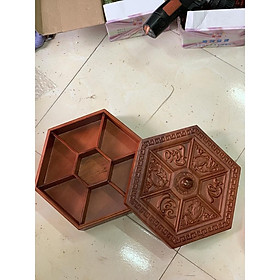 Mua Khay Đựng Bánh Kẹo Mứt Tết Bằng Gỗ Trống Đồng Đông Sơn Gỗ Hương