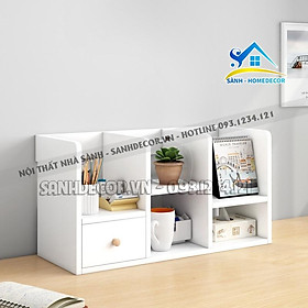 Mua Kệ sách để bàn mini bằng gỗ chất lượng cao cấp  kệ sách đẹp gỗ CN An Cường KS03 mẫu nhỏ gọn