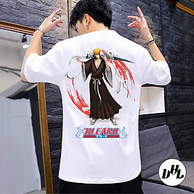 Áo thun trắng Anime, Manga Bleach, Unisex Nam Nữ có Size áo từ 25-95kg