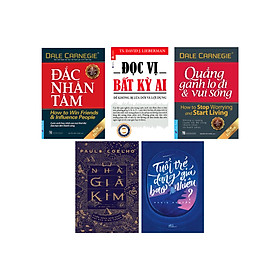 Combo Top 5 Sách Kỹ Năng, Tư Duy Và Làm Việc Bán Chạy Nhất Thế Giới: Đắc Nhân Tâm + Đọc Vị Bất Kỳ Ai + Quẳng Gánh Lo Đi Và Vui Sống + Tuổi Trẻ Đáng Giá Bao Nhiêu? + Nhà Giả Kim _FN