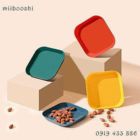 Mua Đĩa Lúa Mạch (Hàng Hot) Set 8 Đĩa Lúa Mạch Cao Cấp Cao Kèm Khay Đựng