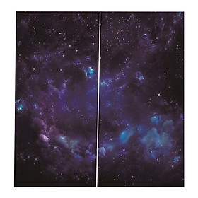 3D Night Sky Curtains Window Decor Curtain Drapes for Living Room Waterpoof