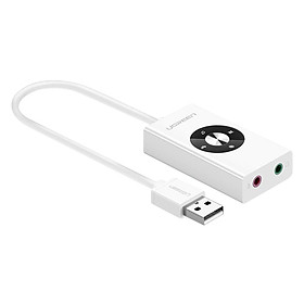 Mua Cáp Chuyển USB 2.0 Ra Audio 3.5mm Có Điều Khiển Ugreen 30448 - Hàng Chính Hãng