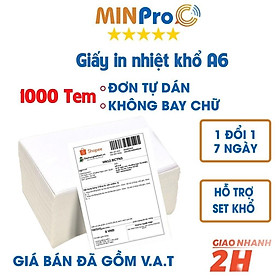 Mua 1000 tờ giấy in nhiệt A6 100x150 (nhập VN) 3 lớp dùng cho máy in nhiệt chuyên dụng