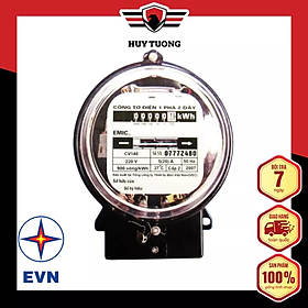 Mua Công tơ điện 1 pha 2 dây mặt tròn ( Đồng hồ điện gia đình   phòng trọ ) - Hàng Chính Hãng