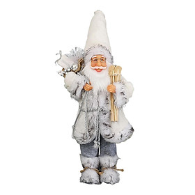 Standing Christmas Doll Statue Ornaments Trendy Standing Santa for Party Holiday Celebration Collection Gift