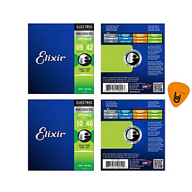 Elixir 19002, 19052 - Bộ Dây Đàn Guitar Điện - Chính Hãng (Electric Strings Phủ Lớp Optiweb) - Kèm Móng Gảy DreamMaker