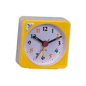 3X Mini Travel Clock Gradient Sound Desk Alarm Clock Snooze Nightlight Yellow