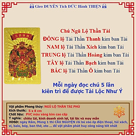 Mua Ngũ Lộ Thần Tài Loại 1 Cao Cấp - để ốp điện thoại  ví tiền - Khai cung Tài  Mở cung Lộc