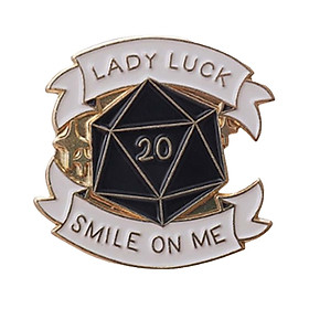 Lady Luck  ME Brooch  Badge Shirt Clothes Decor