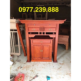 Mua bộ bàn thờ gỗ sồi 117cm