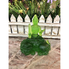 Mua Tượng Phật bản mệnh Văn Thù bồ tát tuổi mão phong thủy đá lưu ly đặt taplo xe ô tô và bàn làm việc