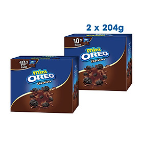 Hình ảnh Combo 2 Hộp Bánh Quy OREO Mini Vị Socola 2x204g