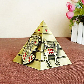 Mô hình kim tự tháp Ai Cập cao 9.3 cm - Màu vàng rêu
