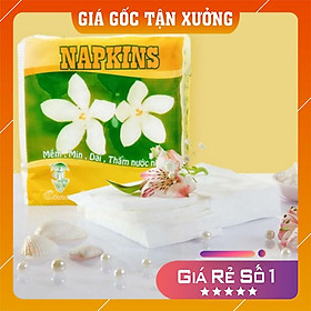 Khăn giấy vuông Hoa mai giá rẻ, khăn giấy vuông giấy ăn dùng cho gia đình, nhà hàng tiện lợi, tiết kiệm