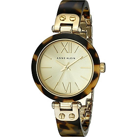 Đồng hồ nữ Đồng hồ nữ Anne Klein Women's 109652CHTO Gold-Tone Tortoise Shell Plastic Bracelet Watch
