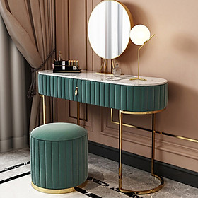 Mua Bộ bàn trang điểm mặt đá bọc nhung nỉ - bàn phấn trang điểm cao cấp LUX-BAP10