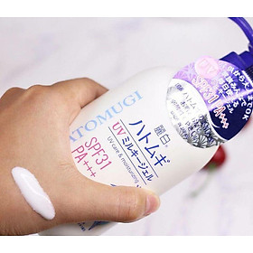 >> SO SÁNH GIÁ DẦU XẢ CHIẾT XUẤT TỪ HẠT Ý DĨ HATOMUGI 600ML (STORE 5871,5873) | Shopee Lazada Sendo Tiki 12 Sữa dưỡng thể chống nắng Hatomugi chiết xuất từ hạt Ý Dĩ SPF31 PA+++ 250ml Nhật Bản