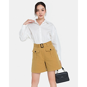 Áo Sơ Mi Nữ Thời Trang JUNO Oversize Thân Sau Cutout JNASM005