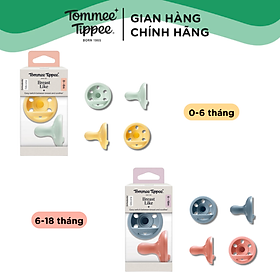 Ty Ngậm Mô Phỏng Ti Mẹ Dành Cho Bé Từ 0 - 6 Tháng, 6 - 18 Tháng (Vỉ Đôi, Tách Lẻ)
