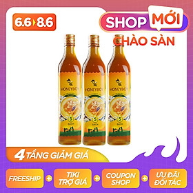 Bộ 3 Mật Ong Thiên Nhiên 5 Sạch Honeyboy 500ml