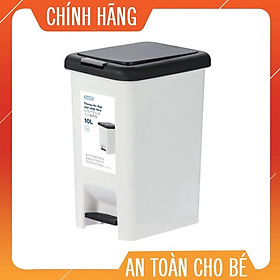 Mua Thùng rác đạp chữ nhật Inochi 10L (tiêu chuẩn Nhật Bản)